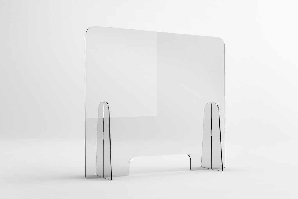 clear plastic sneeze guard piedmont plastics