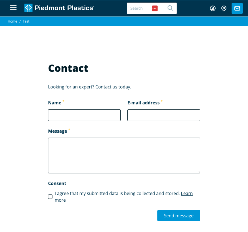 documentation/contact form example