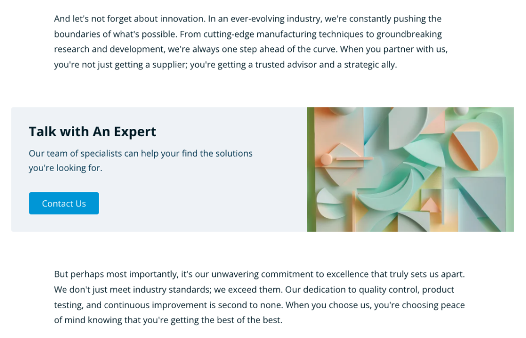 documentation/article set cta example