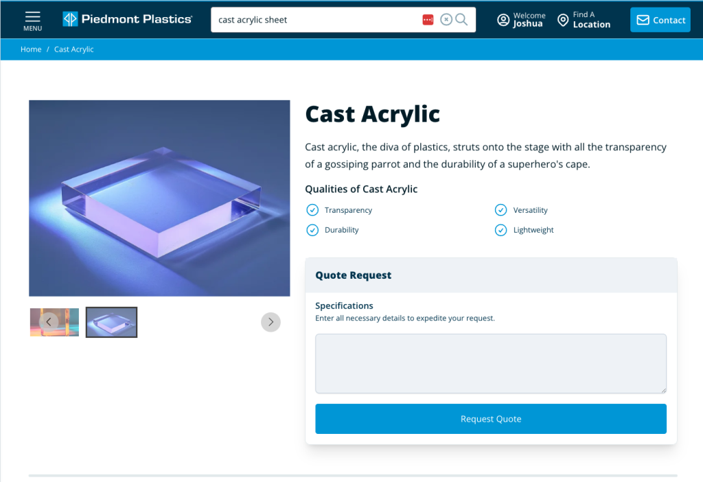 documentation/example with quote request