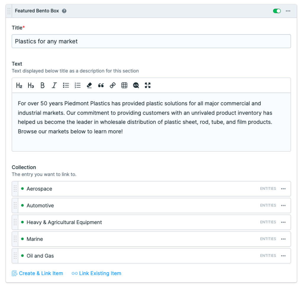 documentation/featured bento box settings