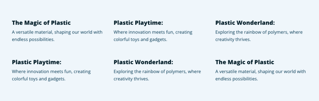 documentation/featured grid 6 items