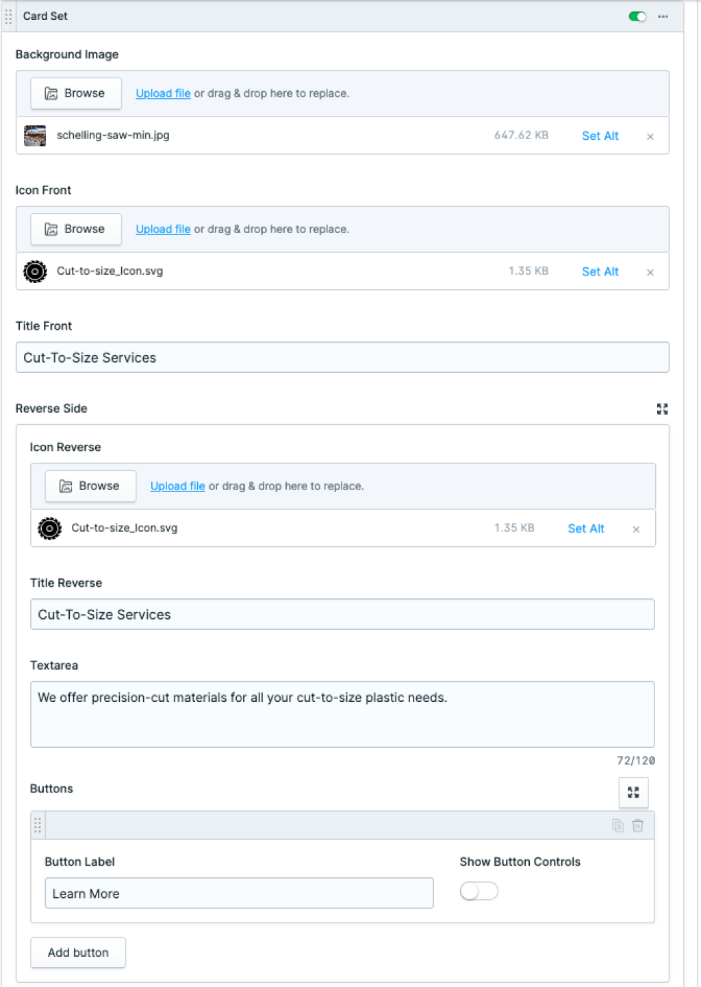 documentation/flip card blueprint