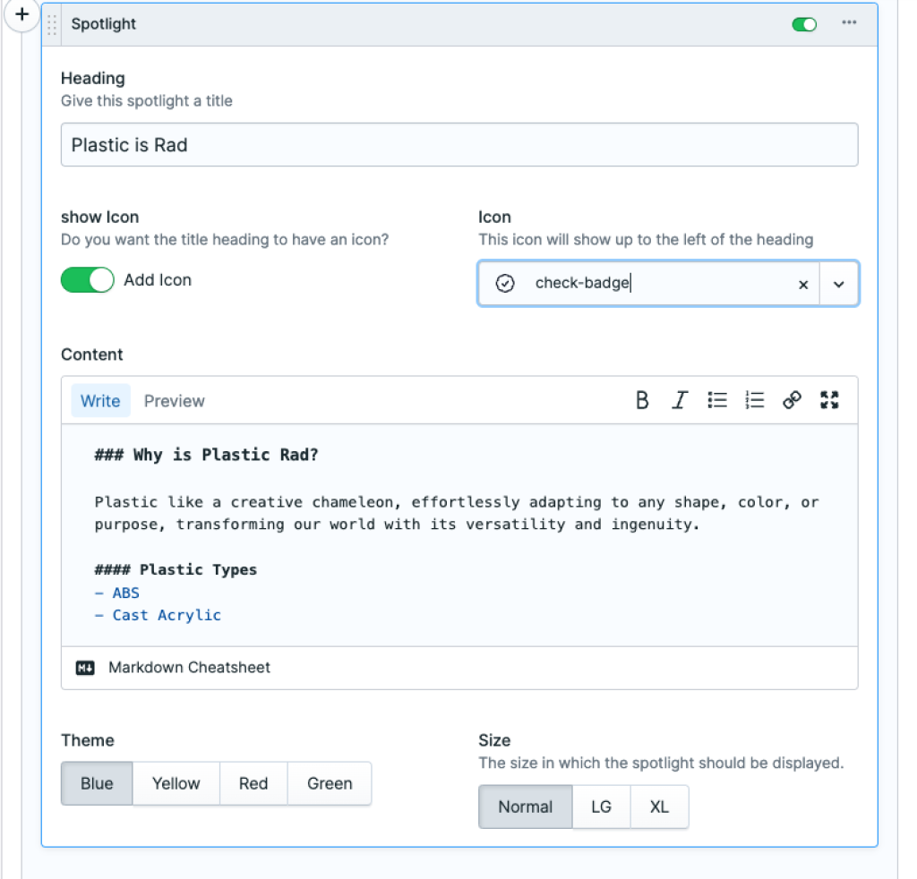 documentation/spotlight blueprint