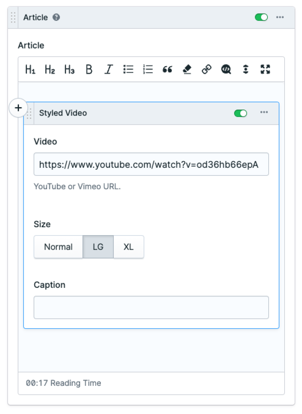 documentation/styled video blueprint