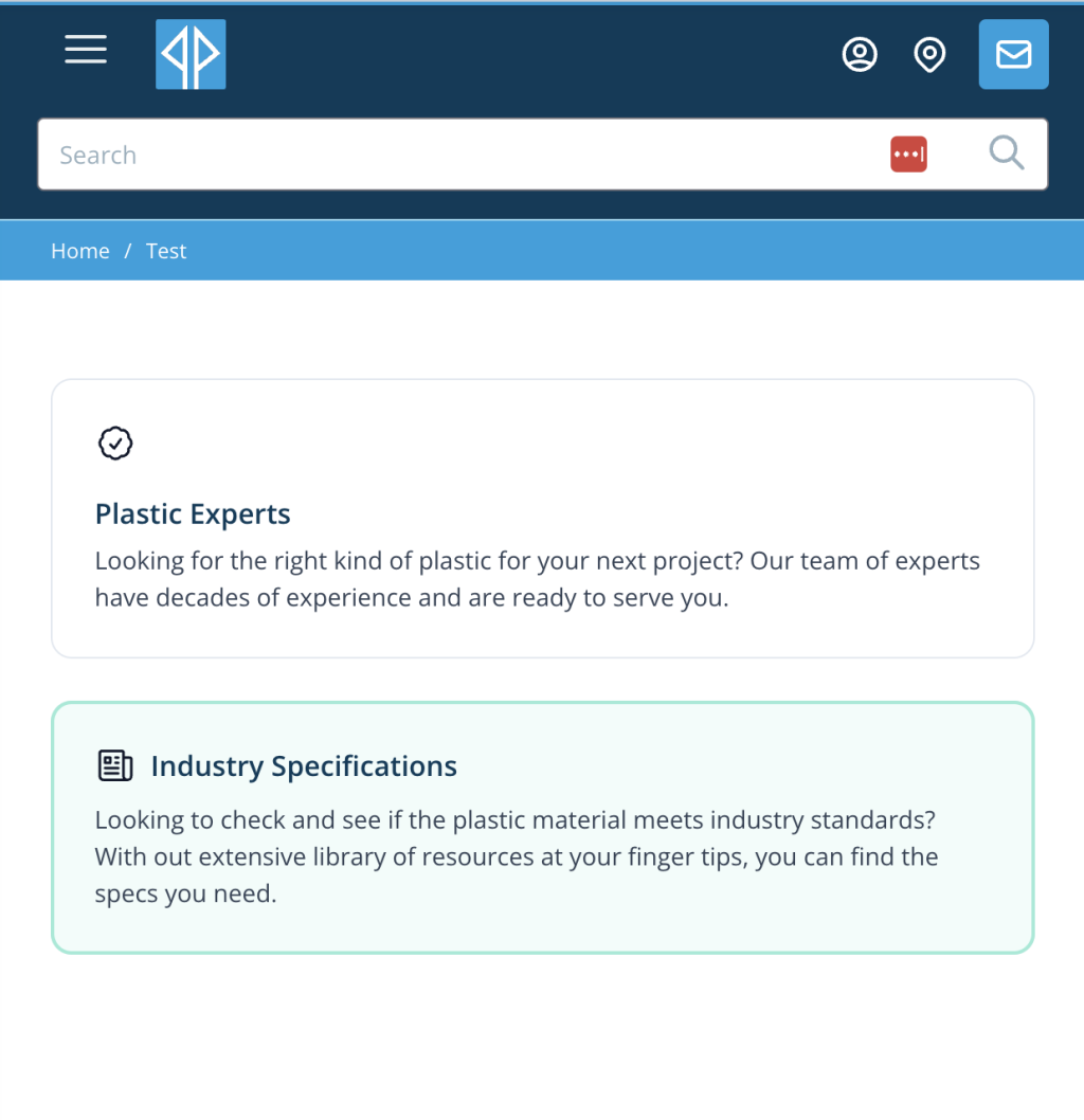 stacked grid cards example